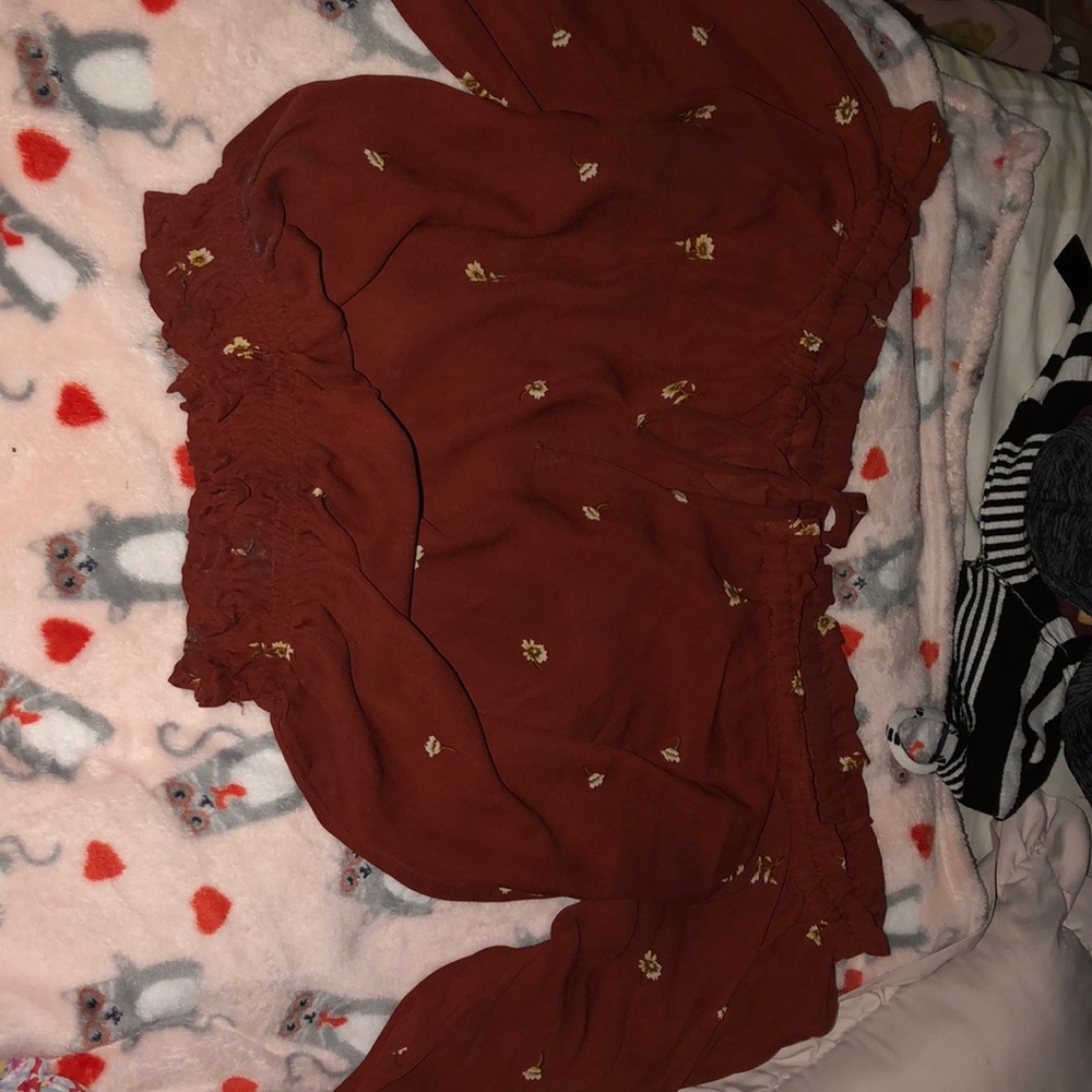 Long sleeved floral shirt